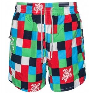 Vilebrequin Multicoloured Checked Swim Shorts M
